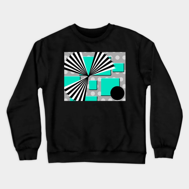 Abstract Fans Crewneck Sweatshirt by Patsi Nahmi Designs